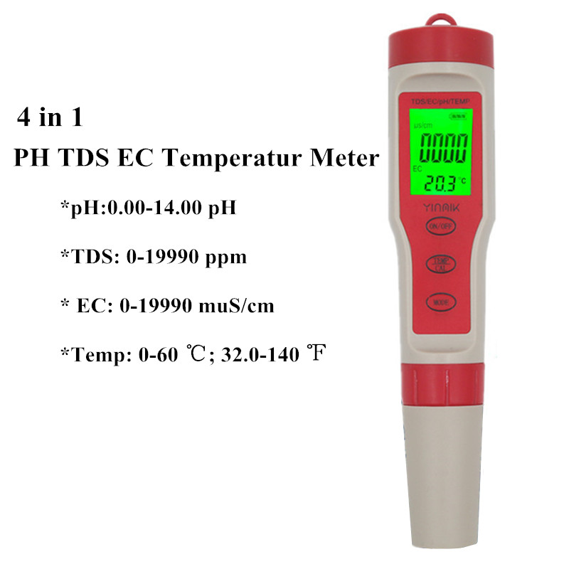 3/4/5/7 in 1 PH Meter TDS EC ORP Salinity S. G Temperature Meter With Backlight Digital Water Quality Monitor Tester 40% off