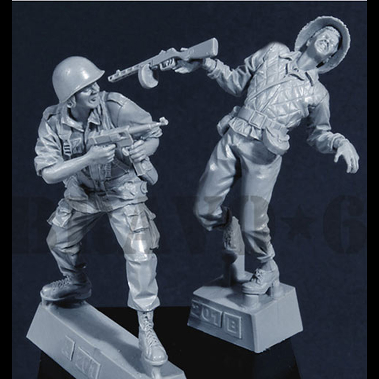 1/35 "Huguette" Agony (1), Dien Bien Phu '54 Resin kit soldiers GK Military theme of WWII Scene combination Uncoated No colour