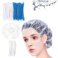 100Pcs/Pack Disposable Shower Cap Multi-Purpose Thicken Elastic Bath Hat Plastic Waterproof Clear Makeup Hair Dye Cover for SPA