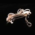 Butterfly flower design fashion crystal bobby pin