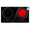 220V 2200W electric induction cooker cooktop stove cookware hob ceramic stove with 2 cookers