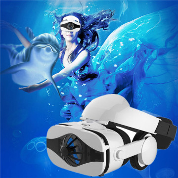 2020 VR with Headphone Console Set Virtual Reality Glasses for 3D Movies Video Games VR Goggles Headset Gafas-3D HD Lenses