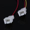 5Pcs 12V 3 Pin Female to 2/3 Pin Male PC Fan Power Splitter Extension Cable Adapter Connector