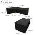 3pcs outdoor garden furniture cover L corner sofa waterproof cover furniture sofa dust cover outdoor table cover