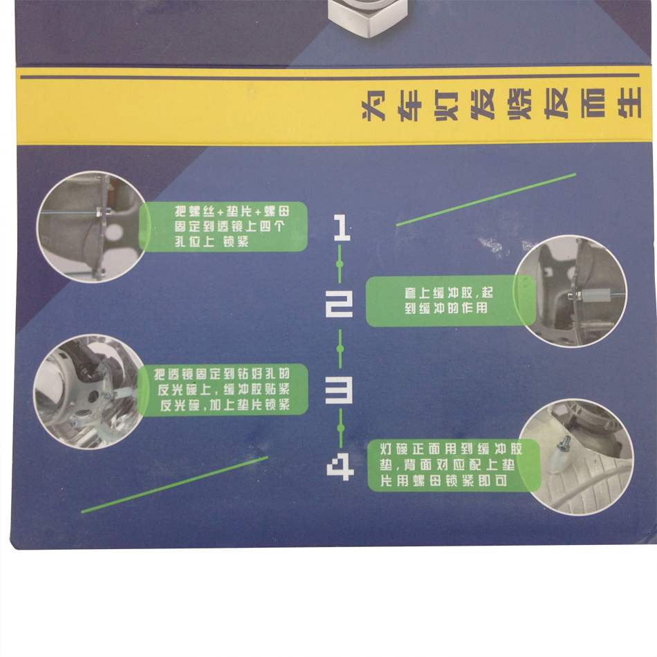 TAOCHIS Screw Nut Suit Kits Buffer Tube for Kotio Q5 HELLA 3R G5 Bosch Projector Lens Headlamp Auto Retrofit DIY Repair kit