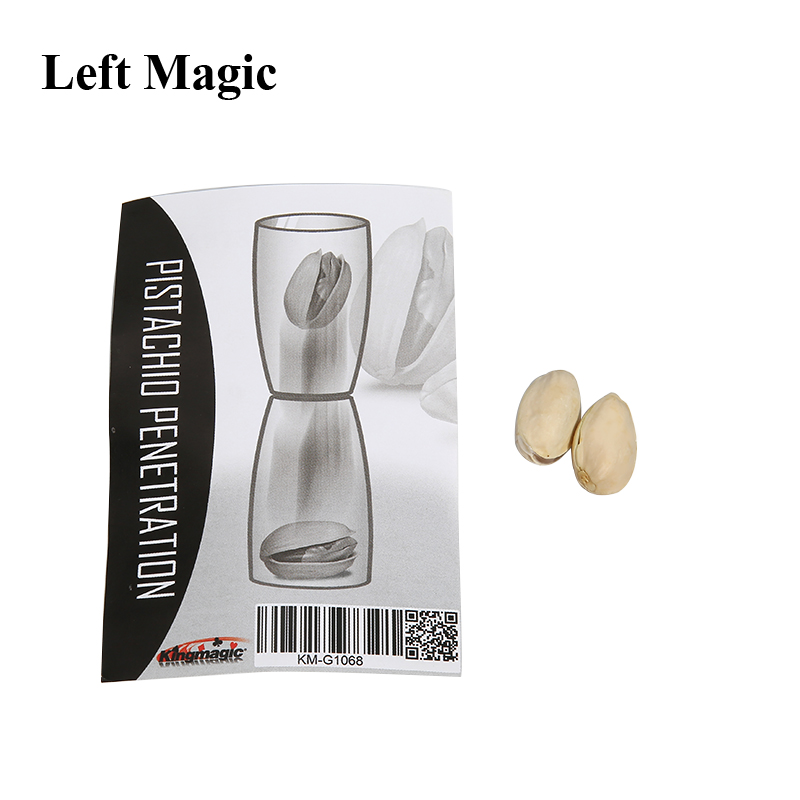 Magnetic Pistachio Nuts Through Bottle / Cup Magic Tricks Magician Close Up Illusion Gimmick Props Mentalism Comedy