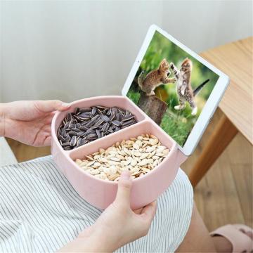 Creative Shape Bowl Candy Snacks Nuts Dry Fruits Storage Box Plastic Plates Dishes Bowl Breakfast Tray Home Kitchen Candy Box