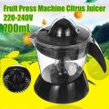 220V 700ml Electric Citrus Juicer Fruit Press Machine Orange Lemon Grapefruit Squeezer Scale Marking Home Juice Extractor