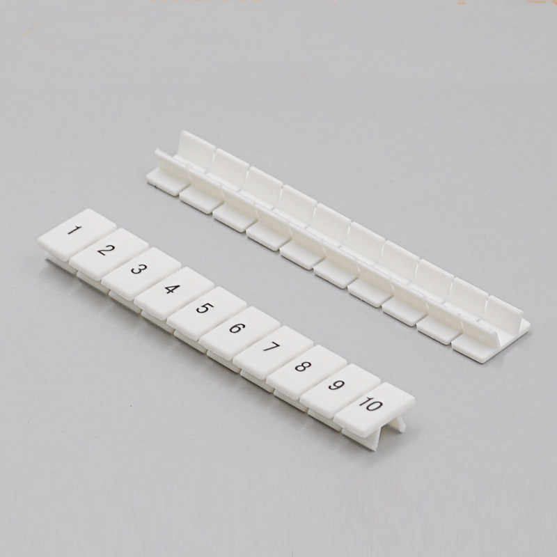 10pcs ZB6 Digital marker strip Din Rail Terminal Block UK5N UDK4 UKK5 UK5-TWIN bornier Mark bar morsettiera terminals label ZB-6