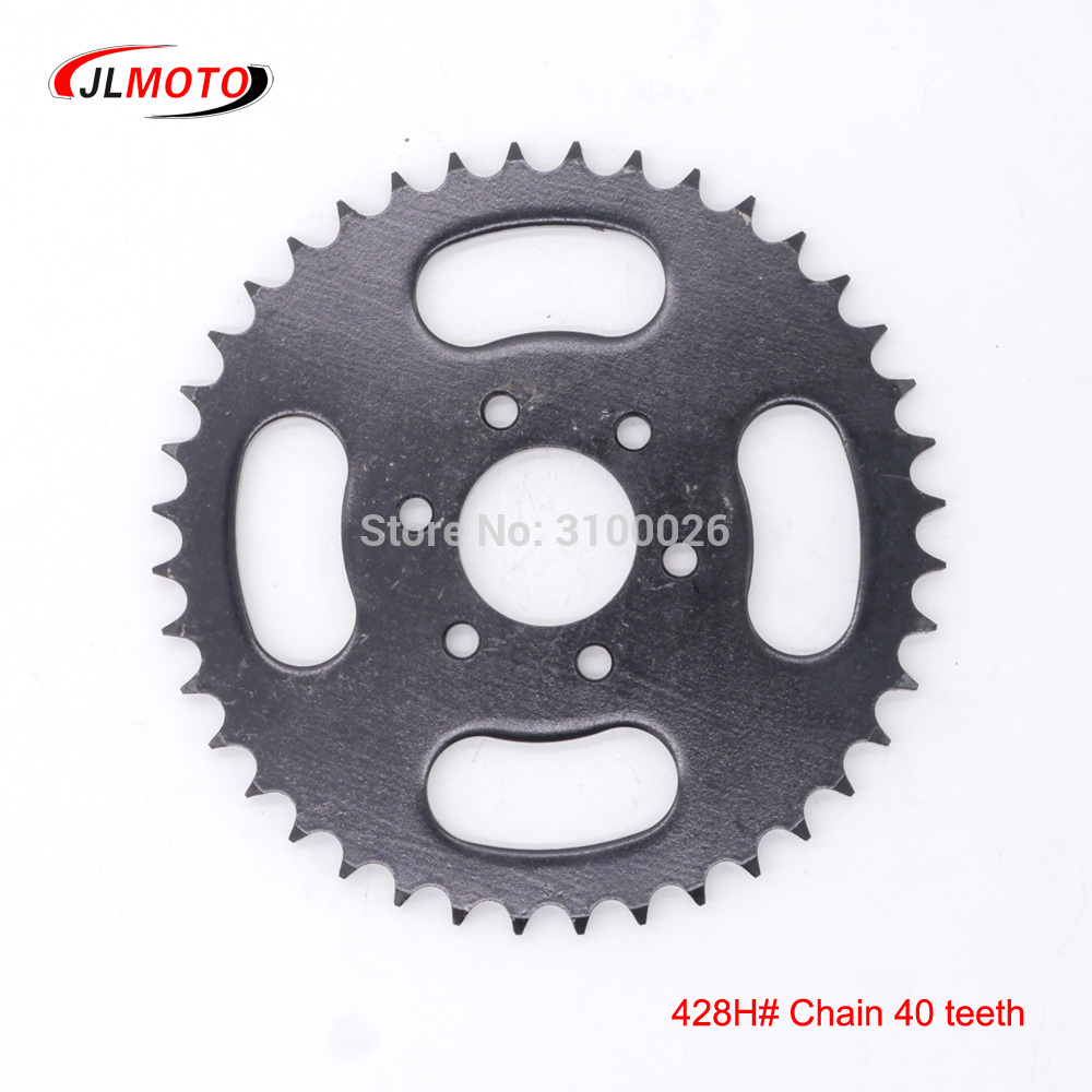 ATV 40T Sprocket Fit for China 150CC 200CC 250CC 428H# Chain Drive China UTV Go Kart Buggy Quad Bike Scooter Motorcycle Parts
