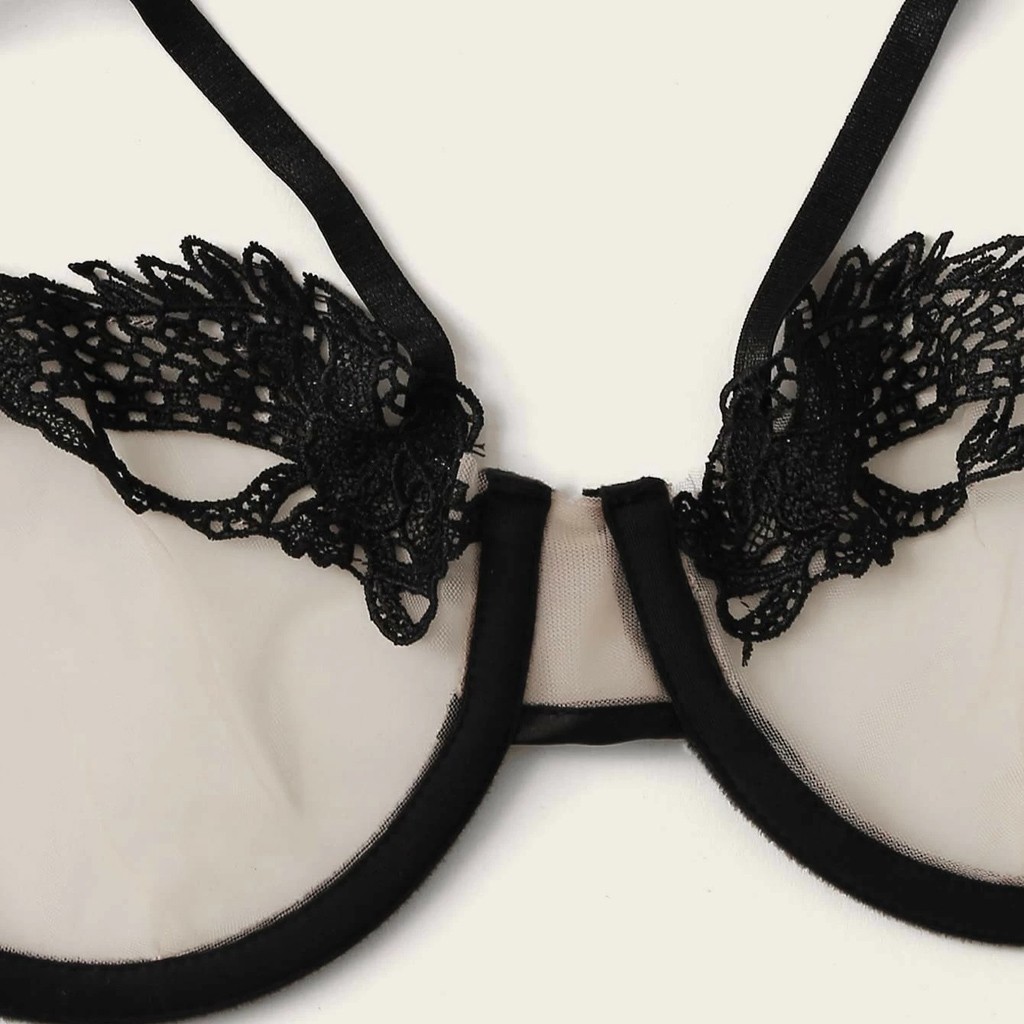 New Bra For Women Lingerie Femme Sexy Erotic Lace Hot Porno Intimates Bras Underwear Sleepwear Transparent Pajamas Bra Set