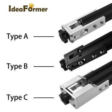 Upgrade 2020 2040 Profile X-axis Synchronous Belt Stretch Straighten Tensioner For Creality CR10 CR10S Ender-3 3D Printer Parts.