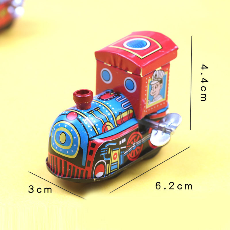 Red Car Kids Classic Toy for Children Clockwork Vintage Fire Chief Firefighter Car Truck Model Wind Up Toys