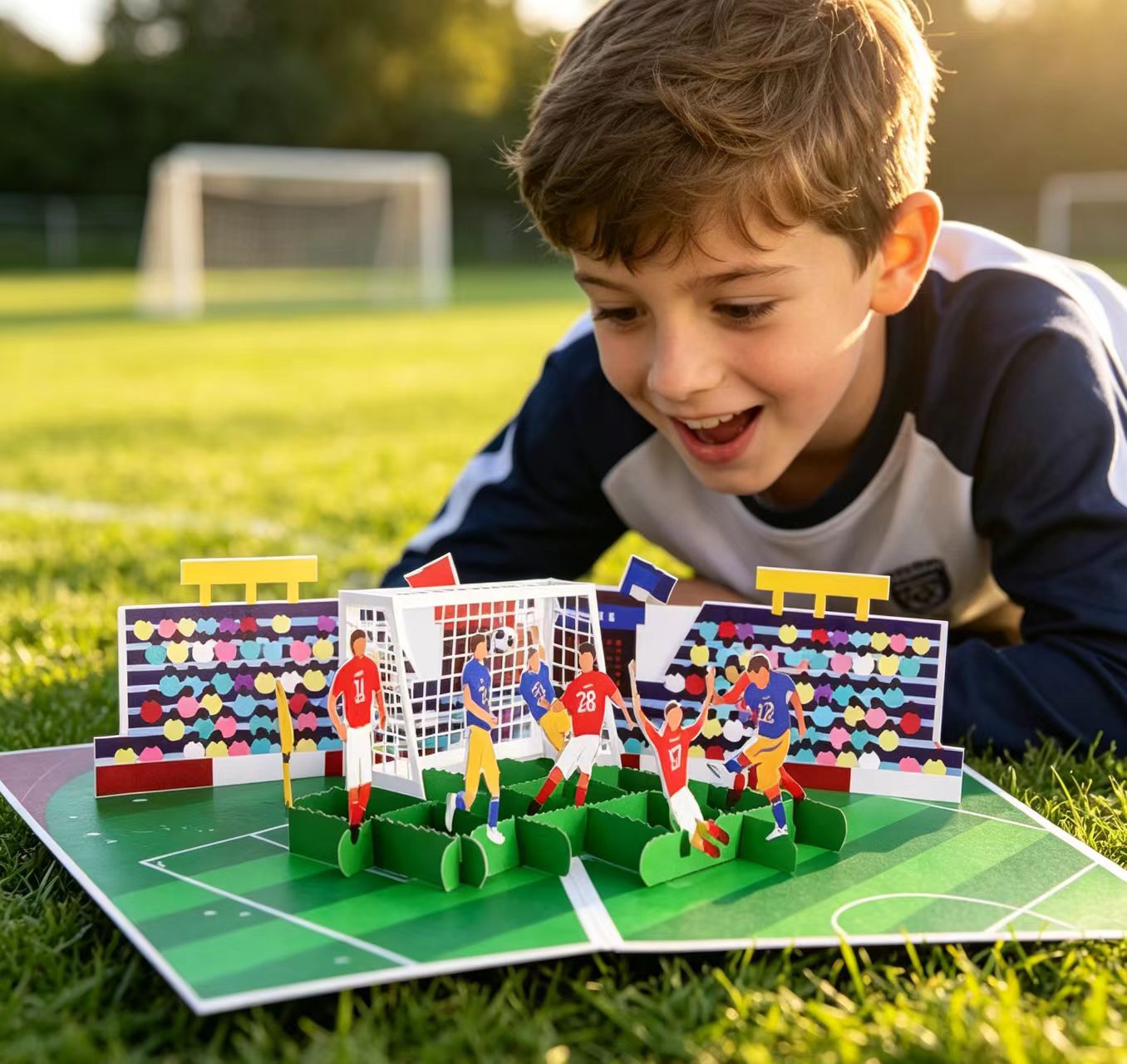 Pop up football greeting card