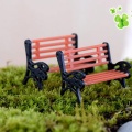 1 pcs Cute Mini Garden Ornament Miniature Park Seat Bench Craft Fairy Dollhouse Decor High quality