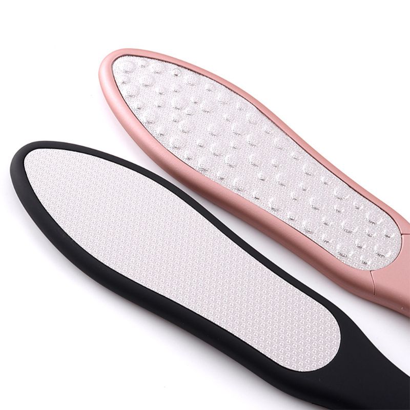 Professional Double Sided Stainless Steel Foot Rasp Heel File Hard Skin Callus Remover Scrubber Pedicure Grinding Feet Care Tool
