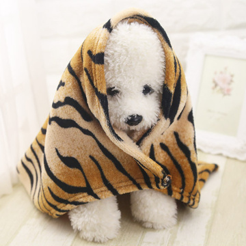 Tiger Print Rainbow Print Flannel Warm Dog Bed Blanket for Winter for Pet Dog Accessories Perros Mascotas Golden Retriever Teddy