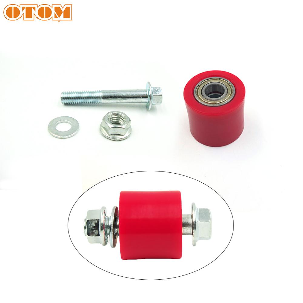 OTOM Motorcycle Wheel Tensioner Guide Drive Chain Roller Pulley For KTM HONDA CRF KAWASAKI SUZUKI YAMAHA M8 M10 Guide Sprocket