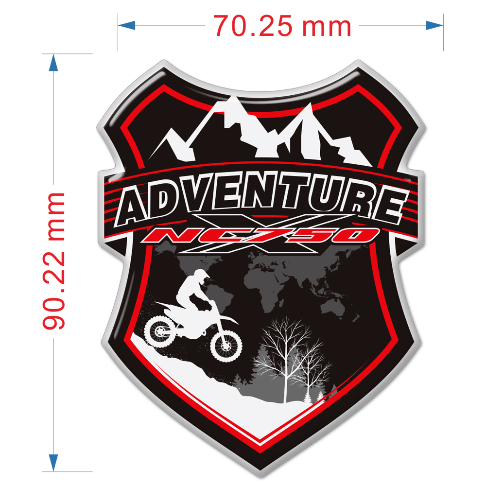 For Honda NC750X NC 750 X Tank Pads Stickers Protector Fairing Emblem Badge Logo Luggage Aluminum Cases Motorcycle 2019 2020