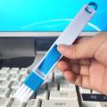 2pcs Multipurpose School Office Desk Set Computer Keyboard The Window Groove Cleaning Brush Cleaner 2 In 1 Stationery Tool