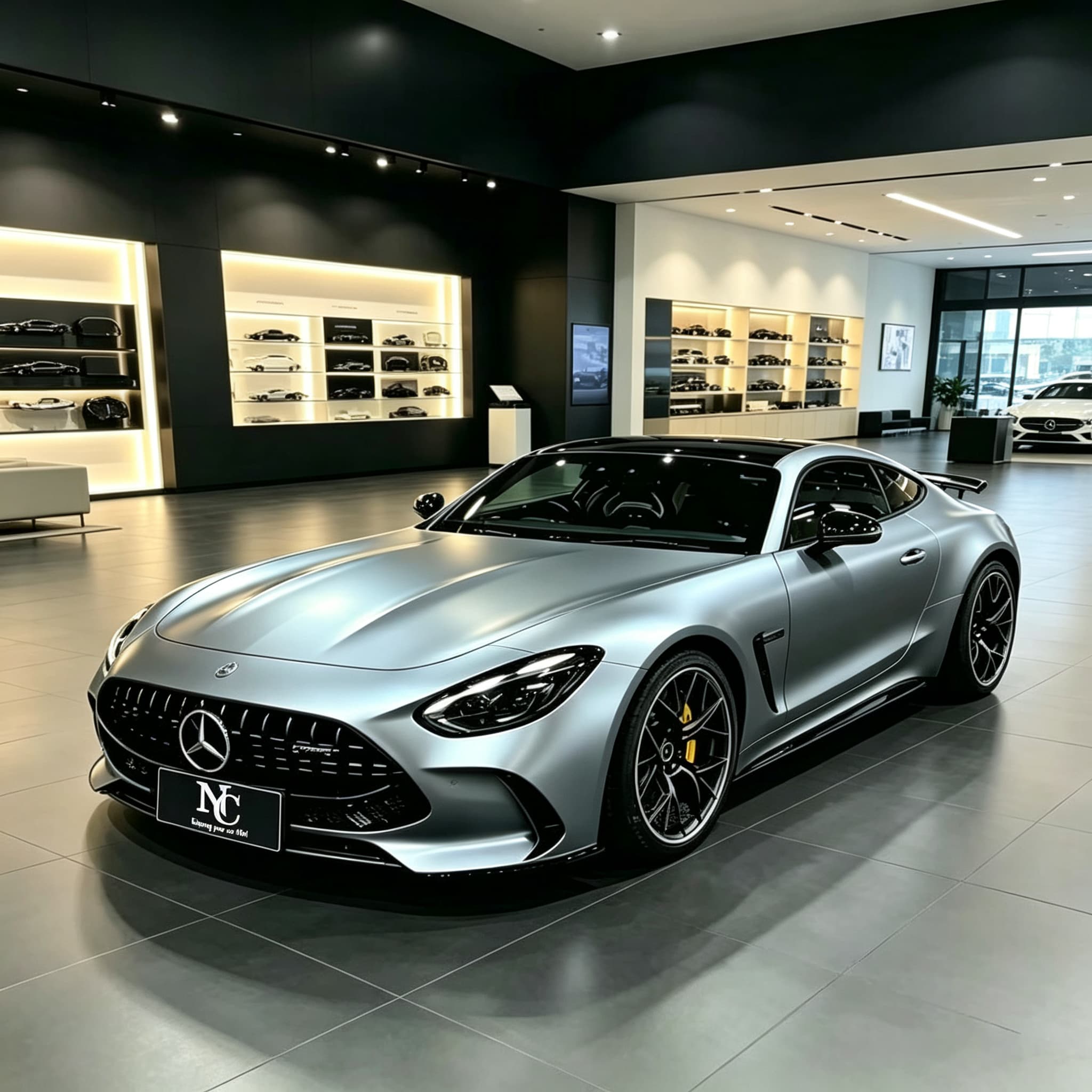 Self-Healing Tech-Grey Blue Auto Wrap