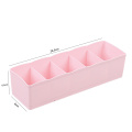 5 Grid Storage Basket Closet Organizer Women Men Storage Box For Socks Underwear Plastic Container Makeup Case Home Storage Box