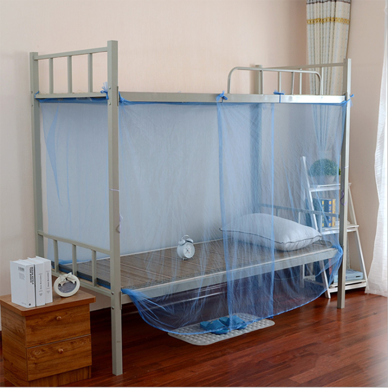 Simple Solid Color Student Dormitory Mosquito Net Canopy Mosquito Net Bunk Bed Mosquito Net Bedding School Dormitory Household