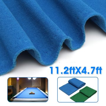 11.2X4.7ft Green/Blue Snooker Billiard Cloth Pool Eight Ball Billiard Pool Table Cloth for American billiard Snooker Accessories