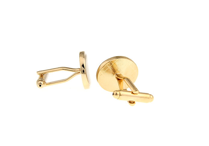 New Arrival High Quality Men Designer Cuff links Copper Material Golden Drawing Smooth Broad Bean Design CuffLinks Free Shipping