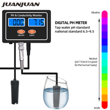 Digital Online PH EC Conductivity Monitor Meter Tester Water Quality Real-time Continuous Monitoring for Fish Tank Aquarium