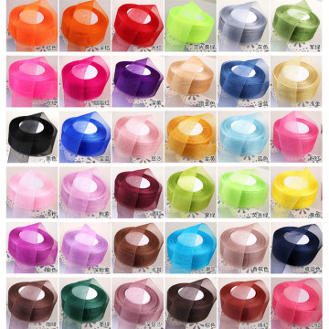 45meter/roll 12/15/20/25/40/50mm Organza Ribbons Wholesale Wedding Christmas Birthday Party Decoration DIY Gift Wrapping Ribbons