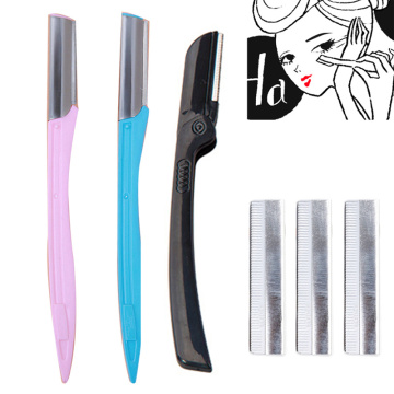 Mini Eyebrow Trimmer for Women Professional Portable Eye Brow Knife Face Hair Remover Tools Cutter Scissors Eyebrow Shaping Tool
