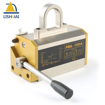 LISHUAI 100KG(220Lbs) Permanent Magnetic Lifter/Permanent Lifting Magnet for Steel Plate with CE Certified PML-100