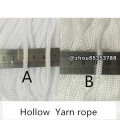 4mmX100M/PCS Polypropylene Silk / PP Yarn Rope Soft Rope Ccraft toys String Pull Imitation Nylon hollow Exhibition Badge Lanyard