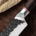 High Carbon Steel Chef Knife Boning Slicing Butcher Kitchen Knives Meat Cleaver Kitchen Slaughtering Knife with Knife Sharpener