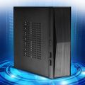 FH05 Host Mini ITX Office Home Computer Case USB2.0 with Radiator Hole HTPC Power Supply Horizontal Metal Desktop Chassis