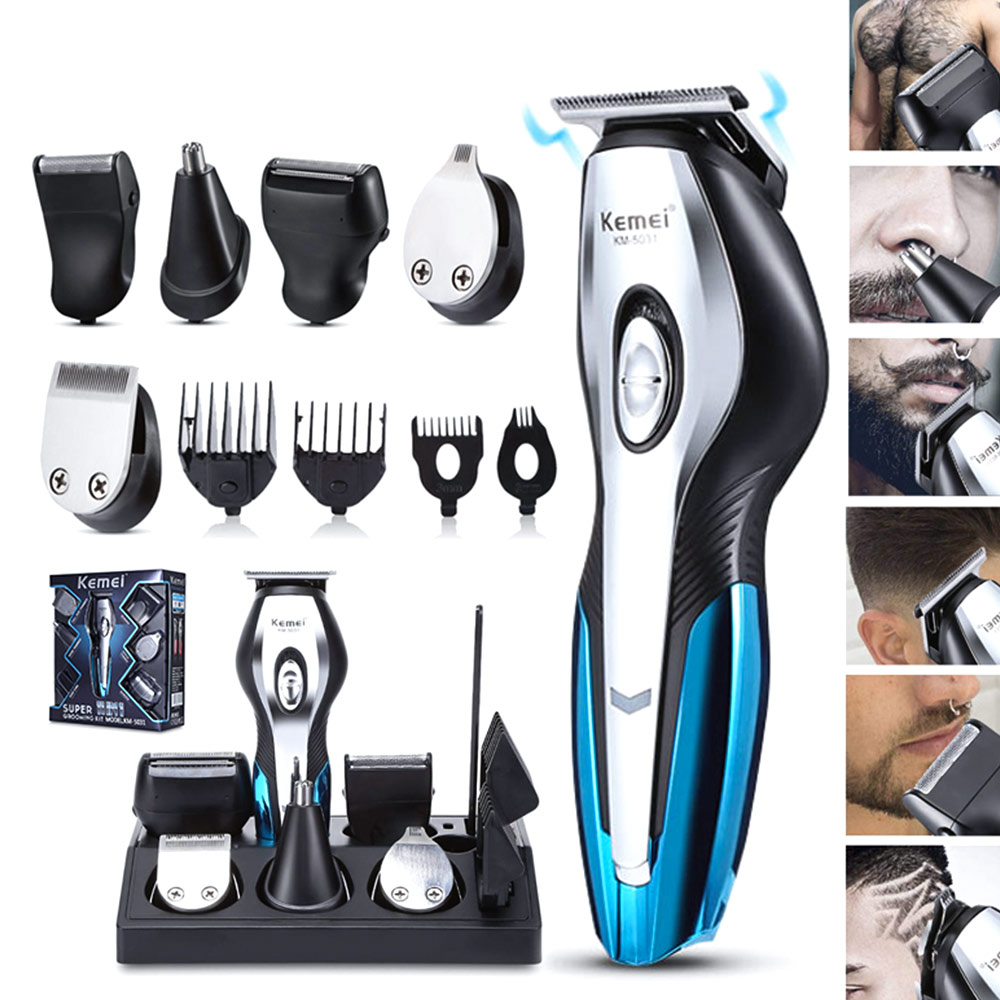 11 Function Men Hair Clipper Rechargeable Wireless Hair Trimmers Electric Shaver Nose Hair Trimmer Shaving Machine Beard Razor