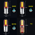 2Pcs BA9S LED BAX9S H21W BAY9s T10 W5W LED Bulbs H6W T4W Car Reverse Lights Auto Parking License Plate Interior Map Dome Lamps