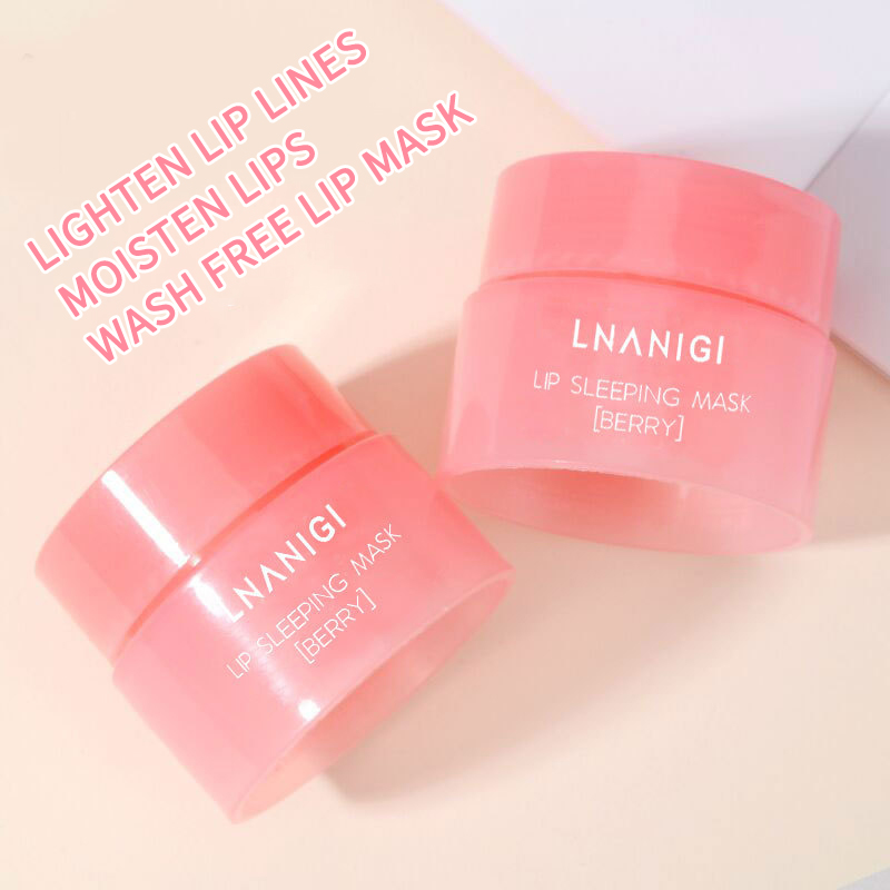 Moisturizing Lip Mask Cherry Serum Extract Liquid Lip Sleeping Mask Nutrious Repair Lip Film Remove Dead Skin Lip Care TSLM2