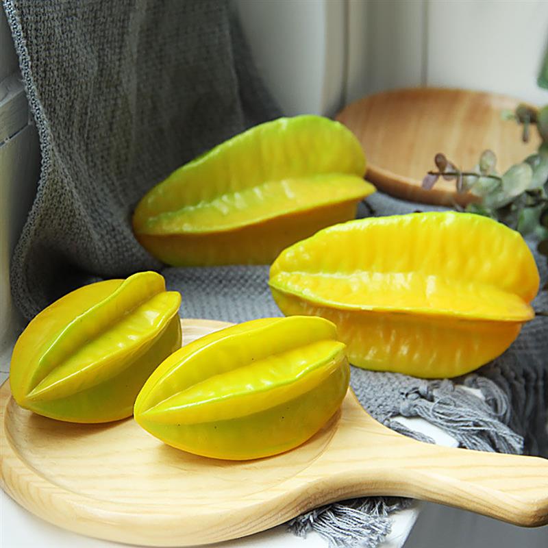 Artificial Fruit Vegetables Lifelike Carambola Banana Simulation Fruit Fake Fruit Photography Prop Home Decoration Kitchen Decor