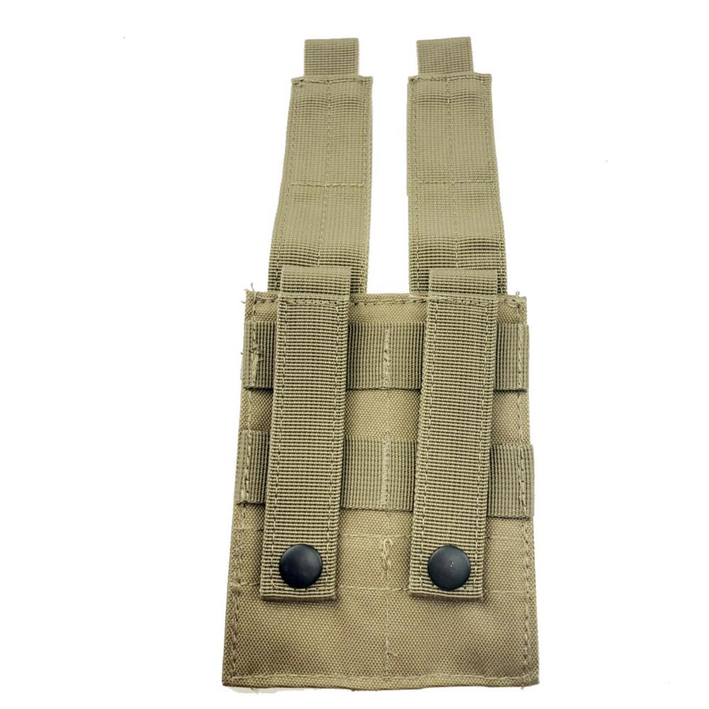 Tactical Hunting Molle Belt Double 9mm 45 Pistol Magazine Pouch Mag Bag
