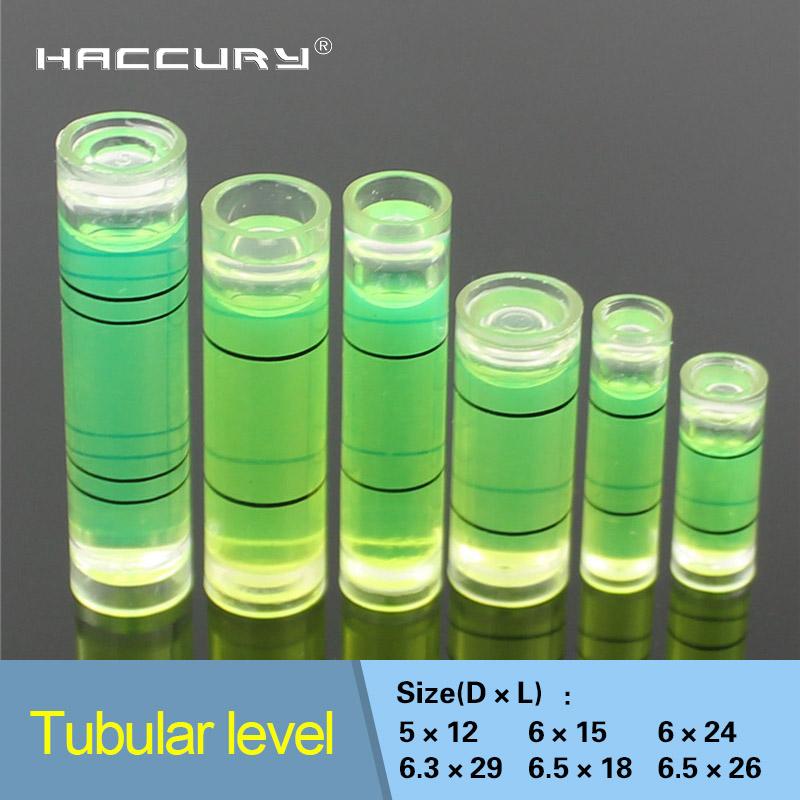 HACCURY Acrylic Bubble level Water level vials meter Mini spirit level measurement instrument