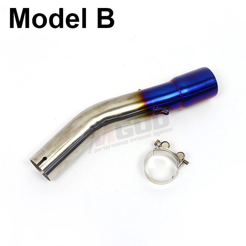 Slip On Motorcycle Exhaust System Middle Pipe Connect Mid Escape Moto Tube Muffler For SUZUKI GSX250R GSX 250R 250 GSX250 DL250