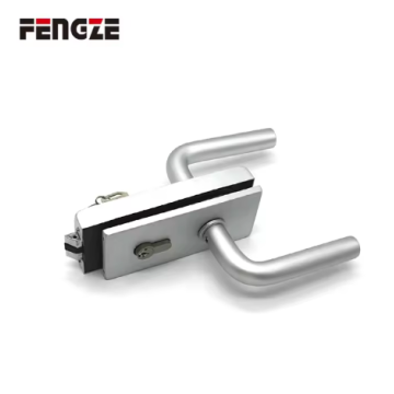 Glass Door Handle Lever Lock With Keys