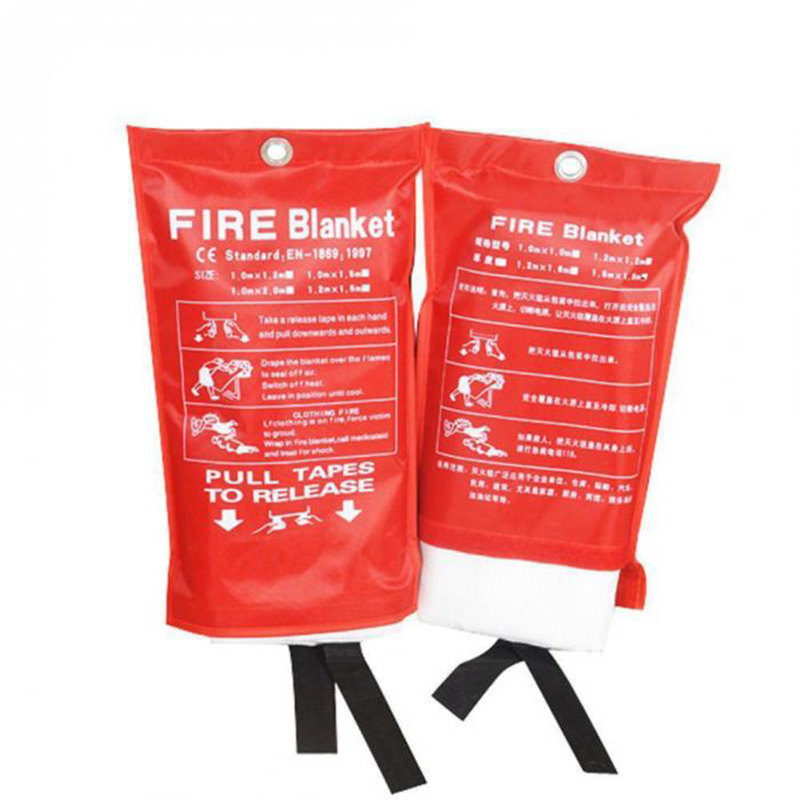 2M x 2M Sealed Fire Blanket Home Safety Fighting Fire Extinguishers Tent Boat Emergency Survival Fire Shelter Safety Cover