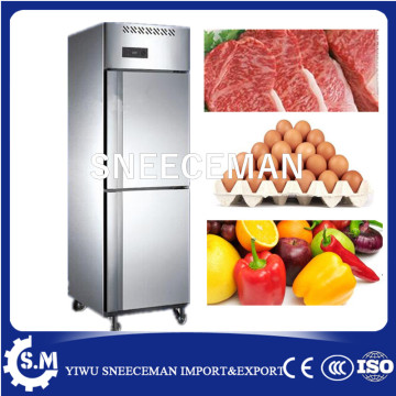 2 door upright freezer Refrigerator for commercial use