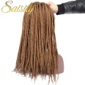 Saisity Ombre Fiber Synthetic Braiding Hair Bulk Crochet Braids Micro Box Braids Crochet Hair