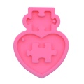 DIY Crafts Pendant Silicone Mould Jewelry Necklace Making Tool Super Glossy Love Heart Keychain Crystal Epoxy Resin Mold