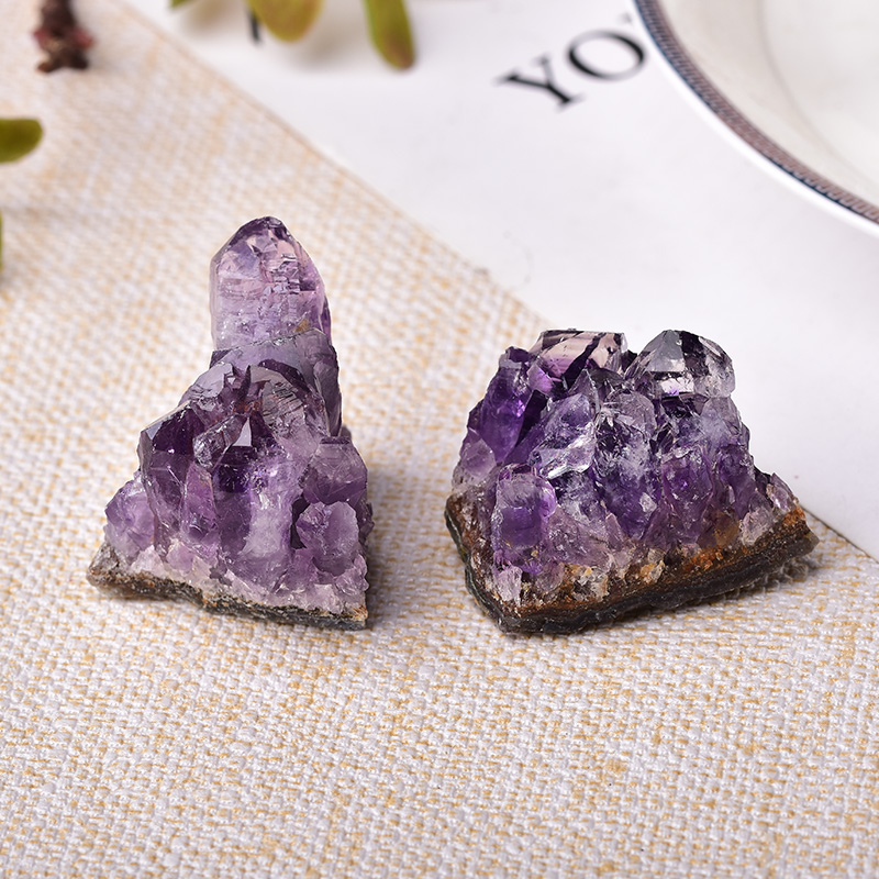 1pcs Natural Amethyst Crystal Cluster Quartz Raw Crystals Healing Stone Purple Feng Shui Stone Ore Mineral Home Decoration