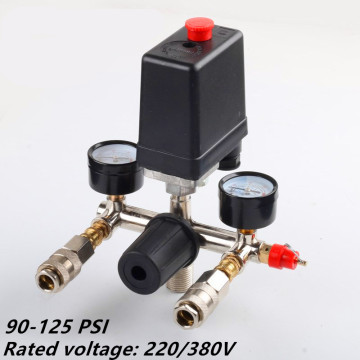 Air compressor parts Bama bracket regulator wind air compressor bracket with gauge pressure switch 220V safety valve With SF20